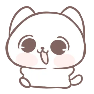 😄 gato, fofo, animal, adesivo, desenho animado telegram sticker