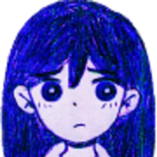 😒 Mari OMORI omori, mari, เศร้า, วิดีโอเกม, อนิเมะ telegram sticker