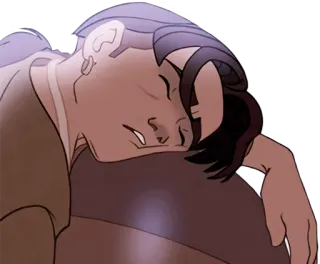 😪 dormire, stanco, esausto, cartone animato, riposo telegram sticker