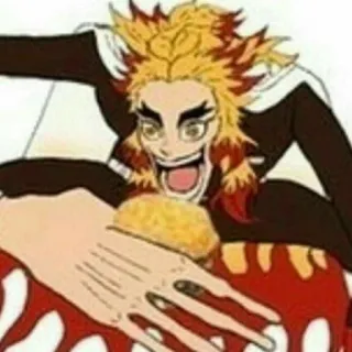 🔥 Kyojuro Rengoku Demon Slayer 动漫, 鬼灭之刃, 炼狱, 炼狱杏寿郎, 角色, 漫画 telegram sticker
