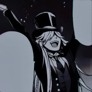 ✖️ Undertaker Black Butler Anime, Manga, Black Butler, Undertaker, Charakter, Schnitter telegram sticker