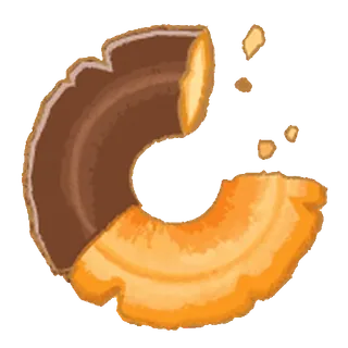 😊 dona, chocolate, comida, postre, snack whatsapp sticker