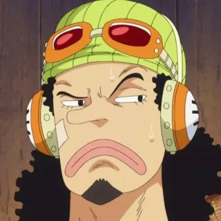 😑 Usopp One Piece Anime, One Piece, Usopp, Charakter, Gesicht telegram sticker