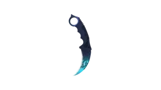 🌟 ナイフ, カランビット, 武器, 青, 刃 telegram sticker
