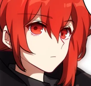 🌟 Diluc Genshin Impact anime, rambut merah, video game, pria, api whatsapp sticker