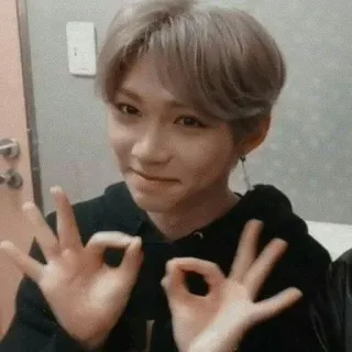 👌 Felix Felix, 韩流, 偶像, 可爱, OK手势 whatsapp sticker