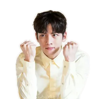 ✊️ Ji Chang-wook Ator, Coreano, Masculino, Retrato, Celebridade whatsapp sticker