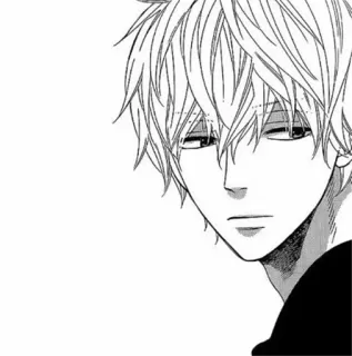 😕 anime, manga, boy, portrait, character telegram sticker