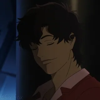 😠 Anime, Porträt, Mann, Cartoon telegram sticker
