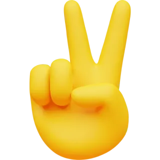 ✌️ pace, vittoria, gesto della mano, emoji whatsapp sticker