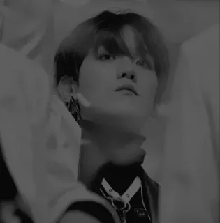 🥀 person, portrait, black and white, face, monochrome telegram sticker