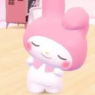 😌 My Melody My Melody, Sanrio, lindo, dibujos animados, personaje, kawaii telegram sticker
