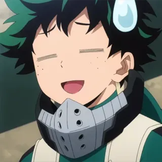 🎭 Deku My Hero Academia Аниме, Моя геройская академия, Деку, Милый, Манга, Герой whatsapp sticker