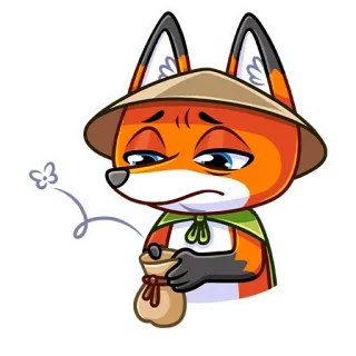 😫 fuchs, traurig, arm, emoji, cartoon, tier telegram sticker