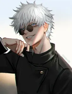 👀 Satoru Gojo Jujutsu Kaisen anime, gojo, jujutsu kaisen, character, manga whatsapp sticker