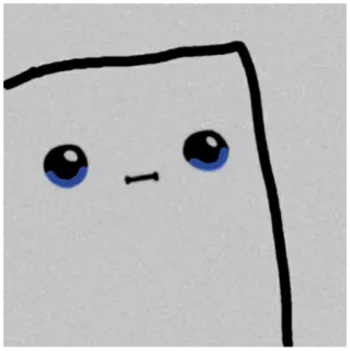 🥺 милый, мультфильм, простой, глаза, очаровательный telegram sticker