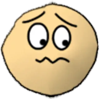 😖 traurig, unglücklich, besorgt, emotion, cartoon, gesicht telegram sticker