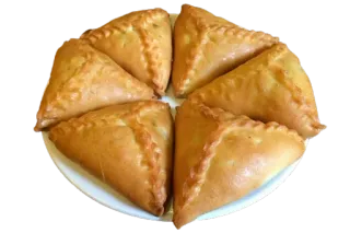 🍽 выпечка, самса, еда, печёный, перекус, традиционный telegram sticker