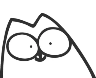 😊 chat, dessin animé, animal, drôle whatsapp sticker