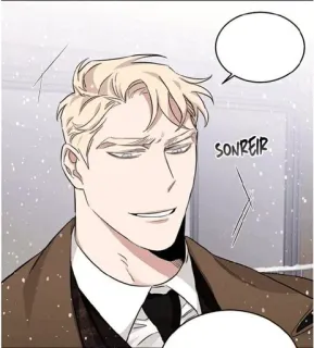 🙏 sonreir 남자, 정장, 만화, 미소 telegram sticker