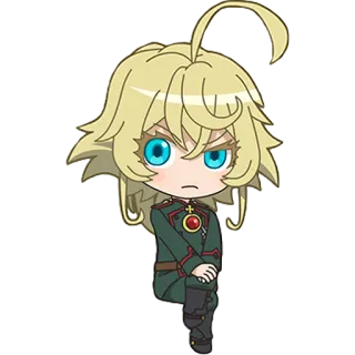 🤨 Tanya Degurechaff Saga of Tanya the Evil Anime, Chibi, Militär, Isekai, Tanya Degurechaff, Saga der Tanya, das Teufels whatsapp sticker