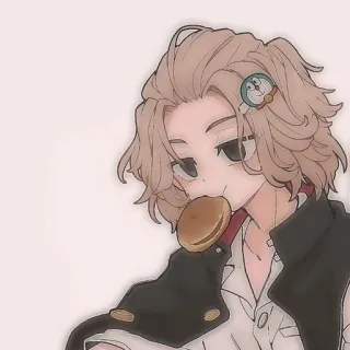 😜 Mikey Anime, Personaggio, Cartone animato, Manga, Dorayaki, Carino telegram sticker