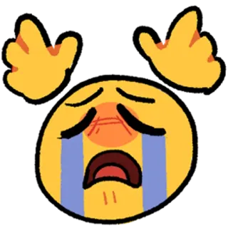 😭 Emoji, Weinen, Traurig, Verärgert, Tränen whatsapp sticker