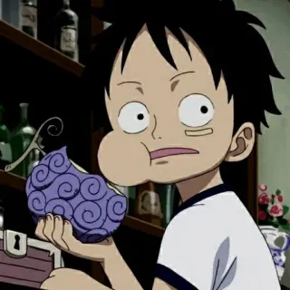 🍖 Monkey D. Luffy One Piece 애니메이션, 원피스, 루피, 악마의 열매, 만화 telegram sticker