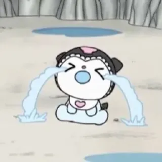 😭 울음, 슬픈, 만화, 귀여운, 카와이 telegram sticker