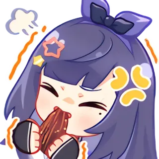 😋 Anime, Sticker, Fofo, Garota, Desenho animado telegram sticker