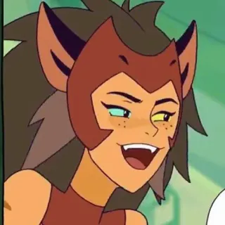 😉 Catra She-Ra and the Princesses of Power gato, desenho animado, animado, personagem, sorrindo telegram sticker