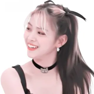 😂 femme, sourire, bijoux, coiffure, boucles d'oreilles, collier telegram sticker
