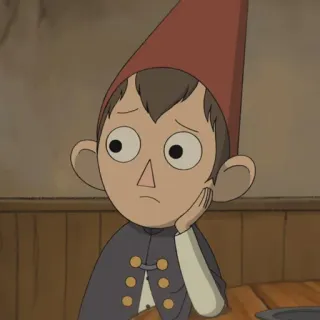 🍫 Wirt Over the Garden Wall 沃特, 花园墙外, 卡通, 动画, 悲伤, 无聊, 思考 telegram sticker