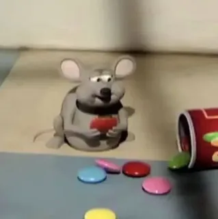 🌟 Maus, Süßigkeiten, Animation, Süßes, Knete telegram sticker