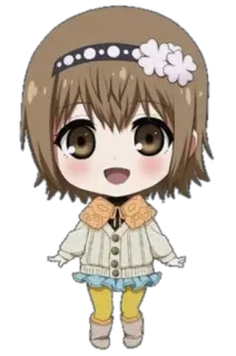 😃 Аниме, Чиби, Милый, Мультфильм telegram sticker