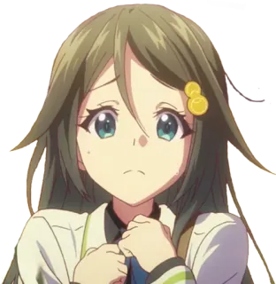 🙁 Anime, Ragazza, Carino, Triste, Personaggio telegram sticker