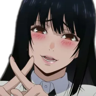 ❌ Anime, Ragazza, Personaggio, Cartone animato, Sorriso whatsapp sticker