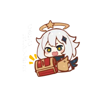 🍓 Paimon Genshin Impact อนิเมะ, วิดีโอเกม, ไพม่อน, Genshin Impact, น่ารัก, จิบิ telegram sticker