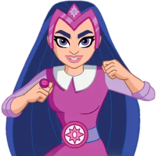 👊 Cosmic DC Super Hero Girls Cosmic, DC Super Hero Girls, superhero, female, cartoon, animated telegram sticker