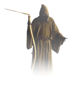 😱 Grim Reaper grim reaper, death, scythe, dark, hooded figure, ominous telegram sticker