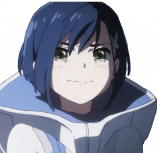 🥺 Ichigo Darling in the Franxx Ichigo, Anime, Personaje, Triste, Darling in the Franxx telegram sticker