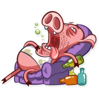 Pete The Pig telegram stickers