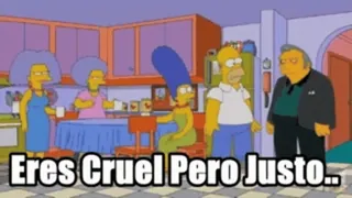 👍 Eres Cruel Pero Justo... the simpsons, cartoon, tv show, animation whatsapp sticker