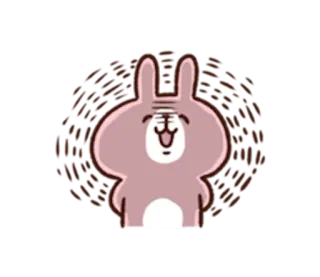 🐰 królik, zwierzę, kreskówka, słodki, naklejka telegram sticker