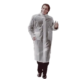 🕺 Patrick Bateman American Psycho American Psycho, Patrick Bateman, Impermeable, Christian Bale whatsapp sticker
