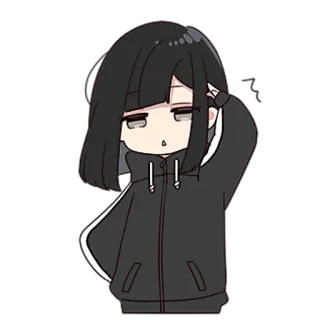 👋 Chica anime, Dibujos animados, Lindo, Chibi, Manga whatsapp sticker
