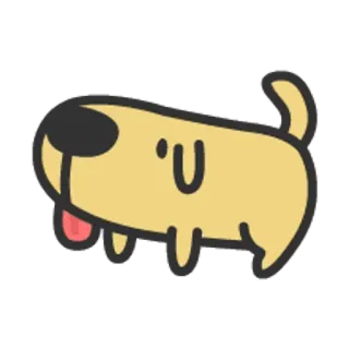 🐮 犬, ペット, 漫画, 動物, 可愛い telegram sticker