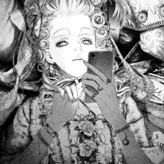 🙁 Marie Antoinette, Tokoh sejarah, Manga, Selfie, Potret, Telepon telegram sticker