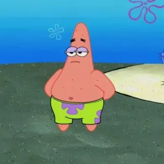 🍔 Patrick Star SpongeBob SquarePants Desenho animado, Patrick Estrela, Bob Esponja, Subaquático, Criatura marinha, Rosa, Estrela do mar whatsapp sticker