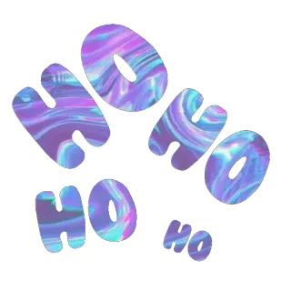 ☠ HO HO HO HO ho, natal, feriado, festivo, cumprimento, roxo, azul telegram sticker